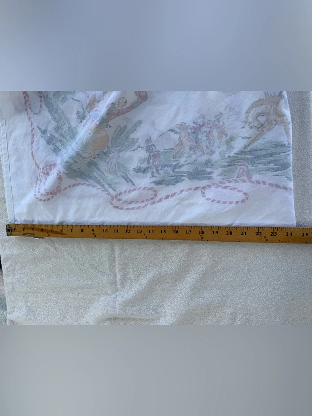 Retro style moda home cowboy western Rodeo rope Print Tablecloth 50”x50” cotton